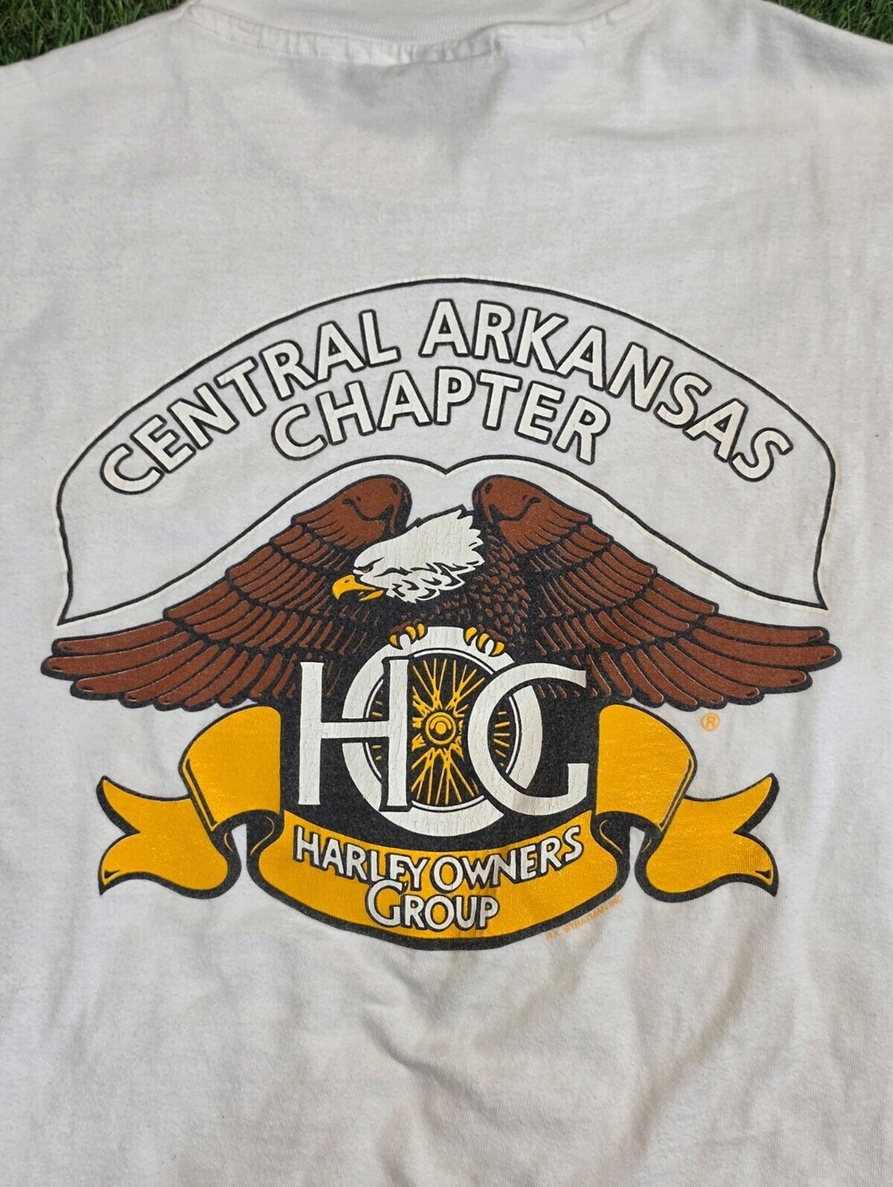 Vintage Harley Owners Group Central Arkansas Chapter White T